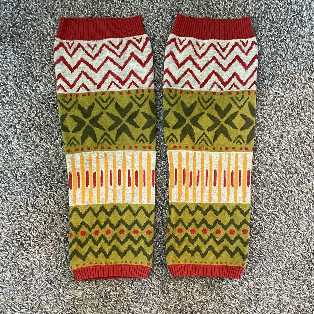 Colorful Knit Leg Warmers
